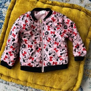 *Moving Sale* Disney Minnie Mouse Toddler Little Girls Puffy Zip Up Coat Jacket